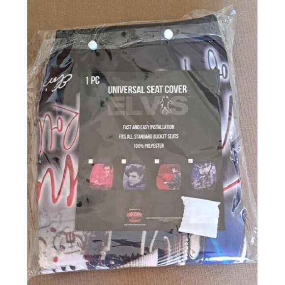 Elvis Presley New On Stage Singing Car Seat Cover Guitar 1 pc Auto Decor Music - Picture 2 of 3